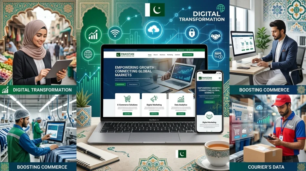 Professional website development in Pakistan helping businesses build responsive, SEO-friendly websites that improve credibility and online growth.